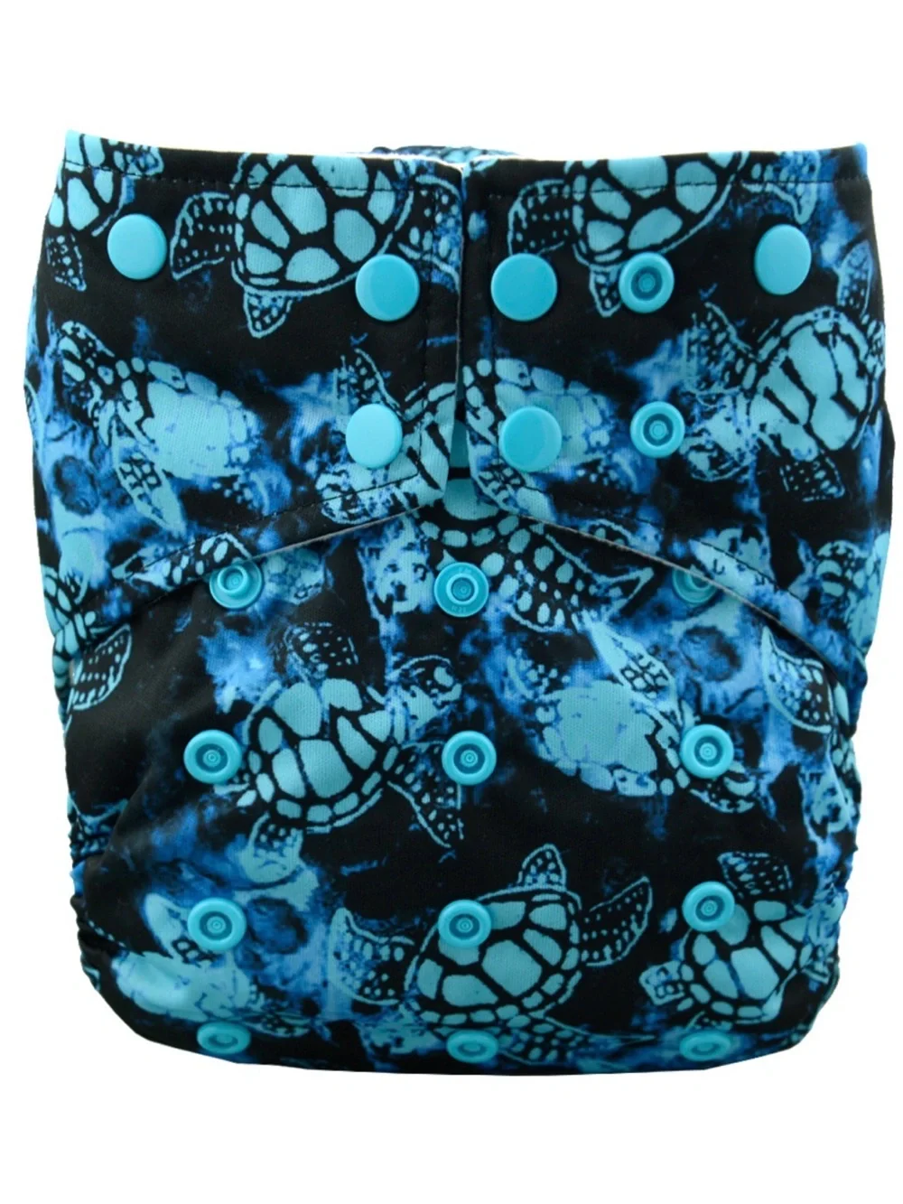 Blue Sea Turtle Print Reusable Cloth Diaper Cover